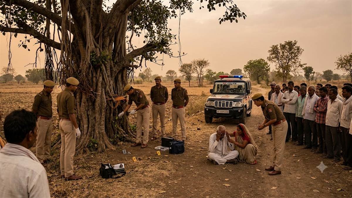 देवास में नौ माह की दूधमुंही मासूम को बिलखता छोड़ माता-पिता ने पेड़ पर फांसी...