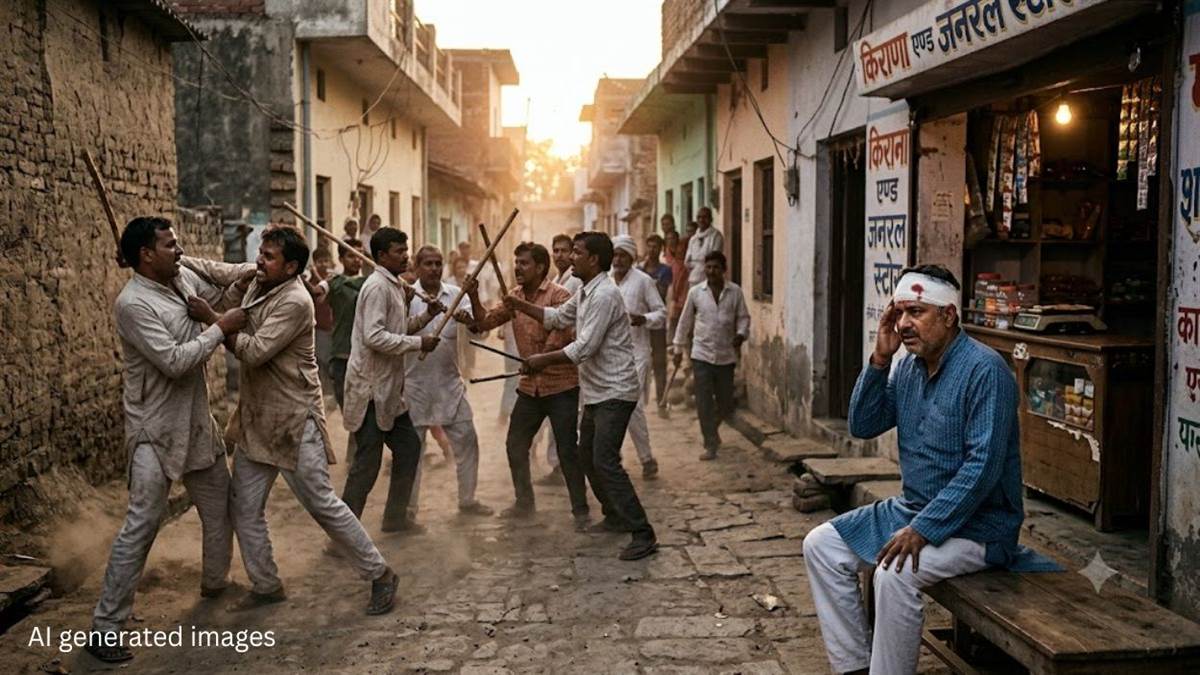 मात्र ₹825 की सिगरेट, गुटखा की उधारी पर मुरैना में खूनी जंग, कुल्हाड़ी और सरिए चले; दो पक्षों के 8 लोग घायल