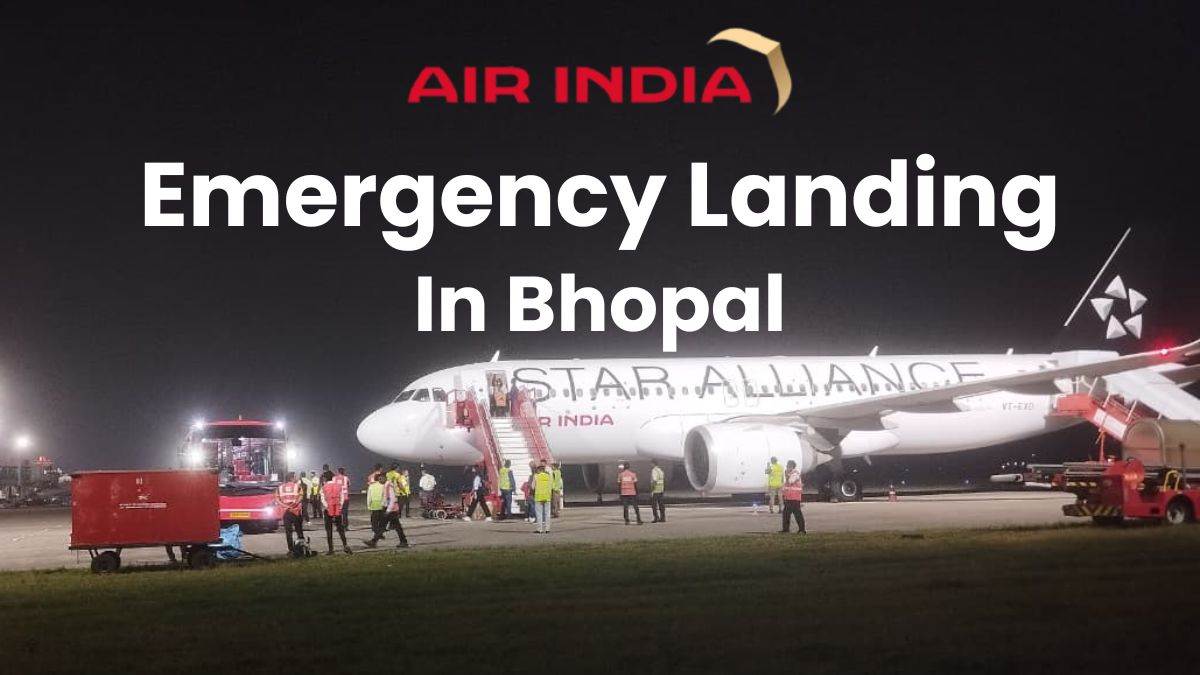 Air India की दिल्ली-बैंगलोर फ्लाइट में अचानक दिखा धुआं, भोपाल में हुई इमरजेंसी लैडिंग