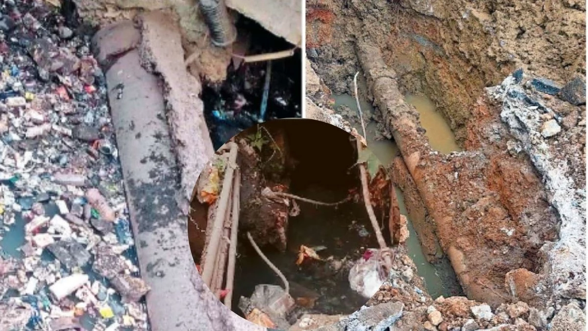 रायपुर की पेयजल व्यवस्था भी सवालों के घेरे में, सीवर के अंदर पेयजल पाइपलाइन, पानी में मछली के मरने जैसी बदबू, कई घरों में बच्चे बीमार