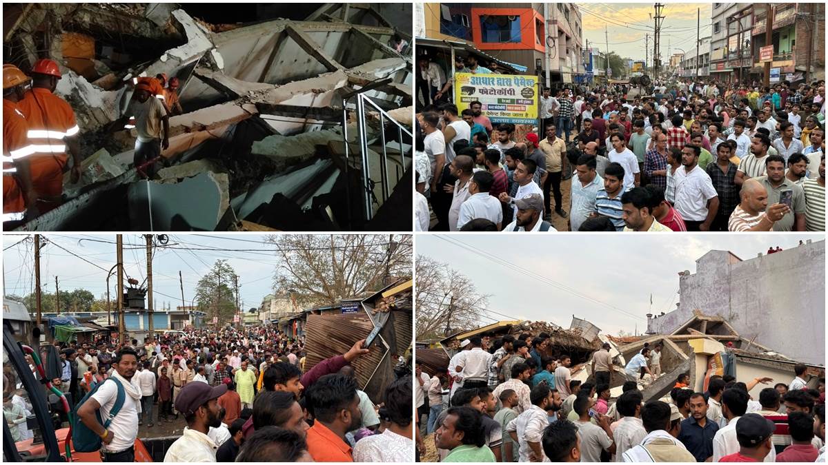 अनूपपुर में भवन गिरने से दो की मौत, कई मलबे में दबे, दो घायलों को अस्पताल भेजा गया