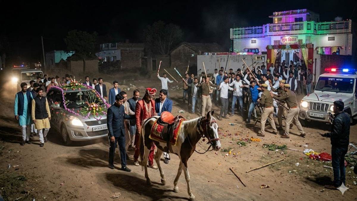 भिंड में डीजे पर डांस को लेकर बरातियों और घरातियों में चले लाठी-डंडे और चाकू, बिना दुल्हन लौटी बरात
