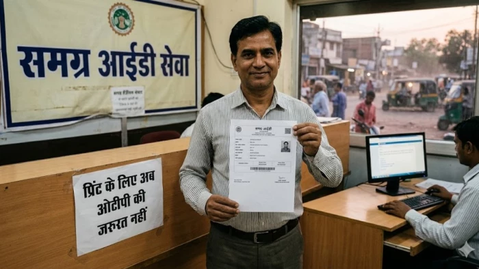 समग्र आईडी प्रिंट के लिए अब OTP की जरूरत नहीं, प्रशासन ने प्रक्रिया को किया बेहद सरल, जानें नए नियम