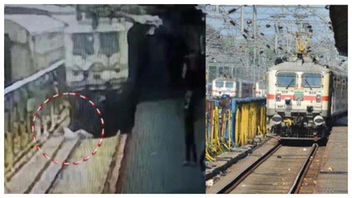 जबलपुर में ट्रेन के इंजन के सामने पटरी पर लेटा युवक, एक पैर घुटने के नीचे से कटकर अलग