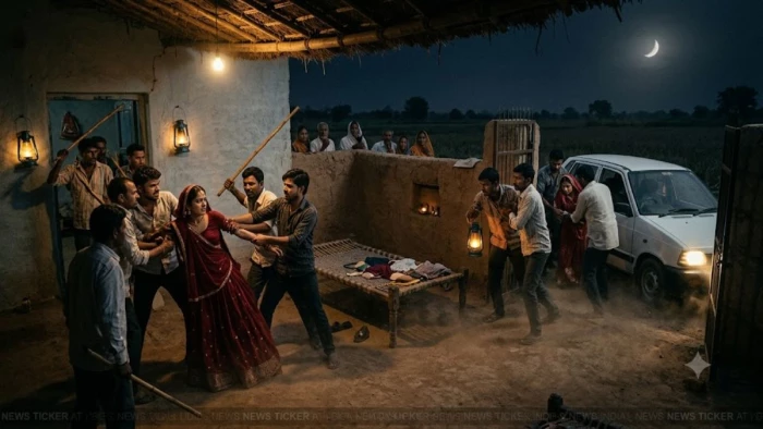 उज्जैन में प्रेम विवाह के 12 दिन बाद बवाल, रात 3 बजे गांव में धावा, दुल्हन को साथ ले गए