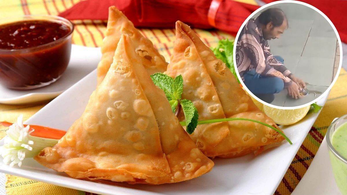 MP में रेलवे स्टेशन के प्लेटफॉर्म पर बैठकर समोसे में मिलाकर पी शराब, Video Viral