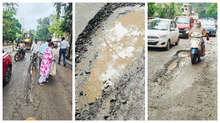 आवा देख लेवा हमर स्मार्ट सिटी, बिलासपुर के 179 सड़क में सिर्फ गड्ढा, कब जागही सोए हावय प्रशासन