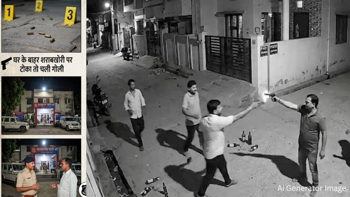 ग्वालियर में शराब ठेकेदार की दबंगई: घर के बाहर शराबखोरी पर टोका तो चलाई गोली, पुलिस ने दर्ज की क्रॉस FIR