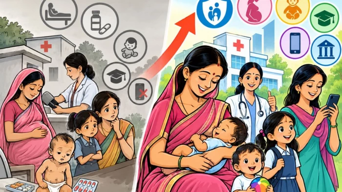 बदल रहा छत्तीसगढ़ का राजनांदगांव जिला, 57% महिलाएं चला रहीं इंटरनेट, 50% के पास मोबाइल, 95% के पास बैंक खाता