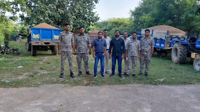 ग्वालियर में अवैध खनिज कारोबार पर शिकंजा, विभाग ने कई इलाकों में दी दबिश, नौ वाहनों को किया जब्त
