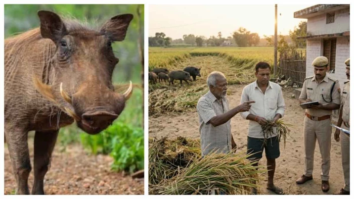 कोरबा-बालको में जंगली सूअरों के झुंड का भारी आतंक, किसानों ने वन विभाग से मांगी सुरक्षा