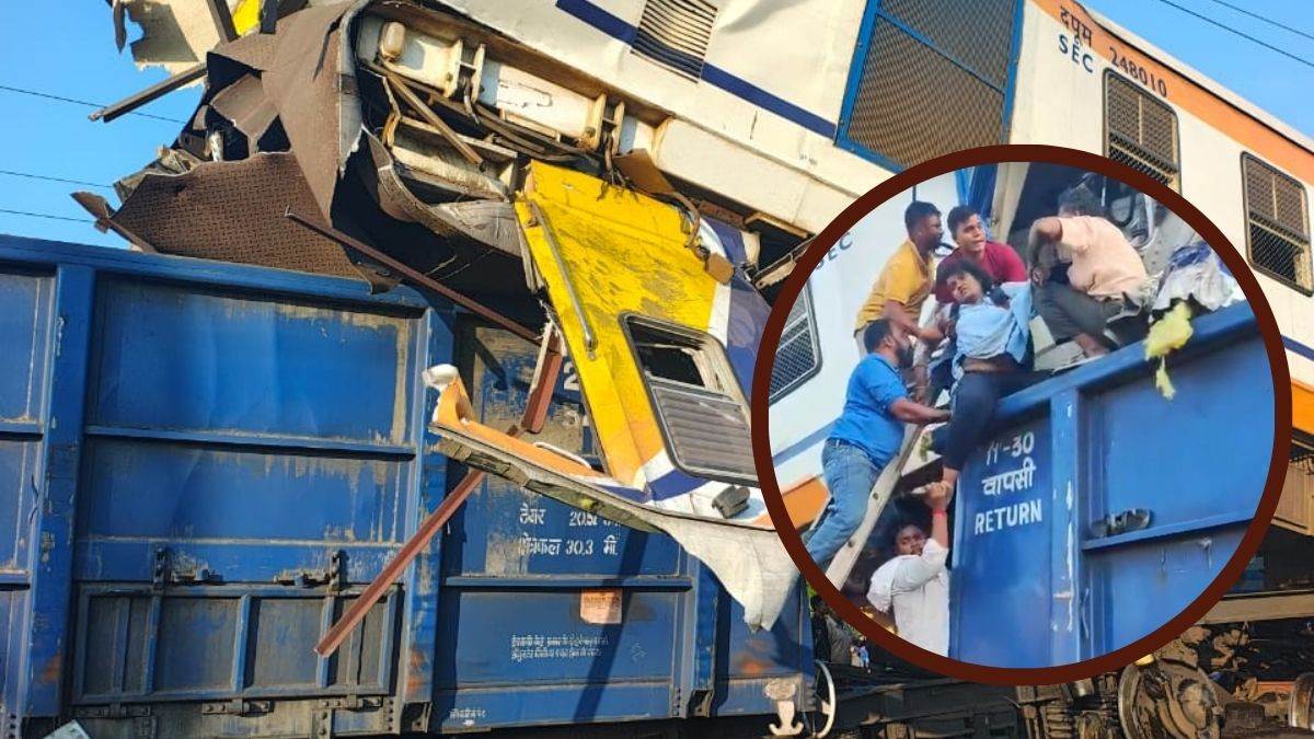 Bilaspur Train Accident: बिलासपुर में मालगाड़ी के ऊपर चढ़ी लोकल ट्रेन, 6 लोगों की मौत, घायलों का रेस्क्यू जारी