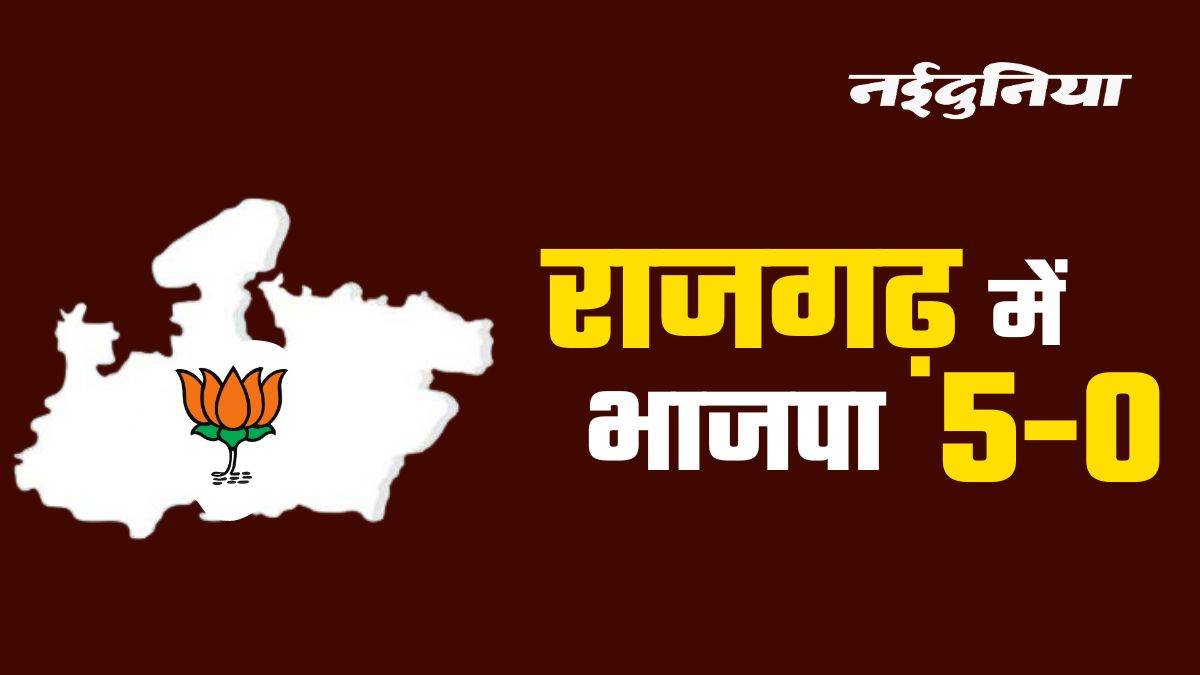 Rajgarh Election Result: राजगढ़ में ‘भगवा राज’, भाजपा ने 5-0 से किया क्‍लीन स्‍वीप