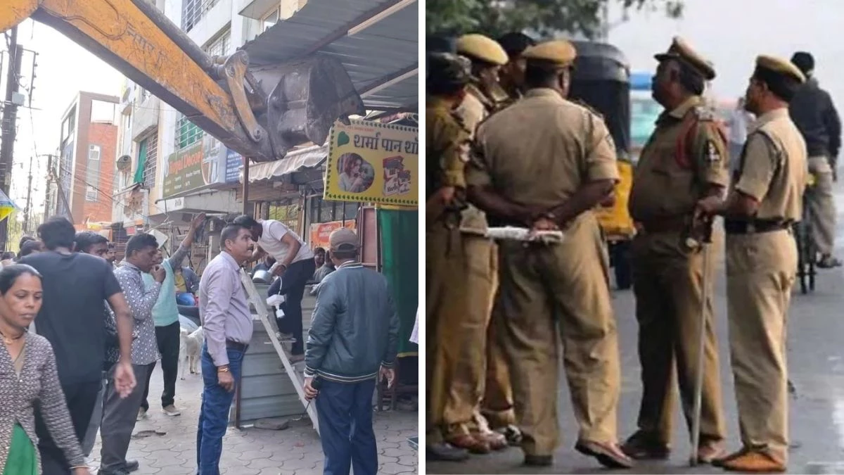 इंदौर में अतिक्रमण हटाने पर बवाल, दुकानदारों ने रिमूवल अधिकारी को पीटा; दो के खिलाफ FIR