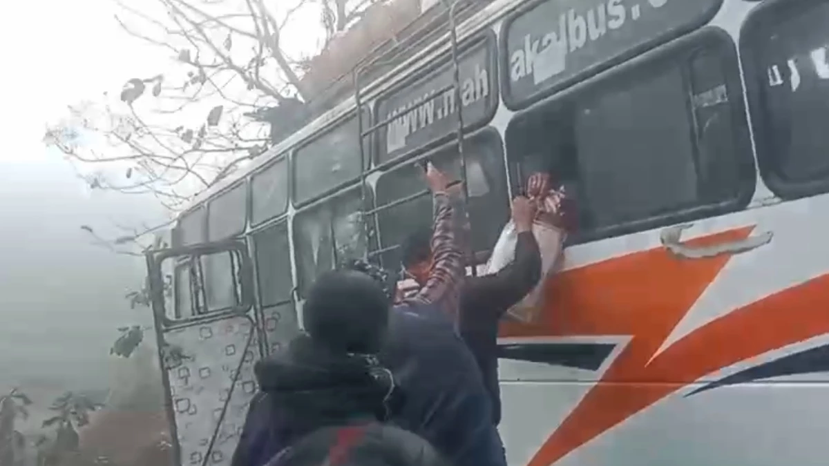 छतरपुर जिले में घने कोहरे में यात्री बस पेड़ से टकराई, 11 लोग घायल