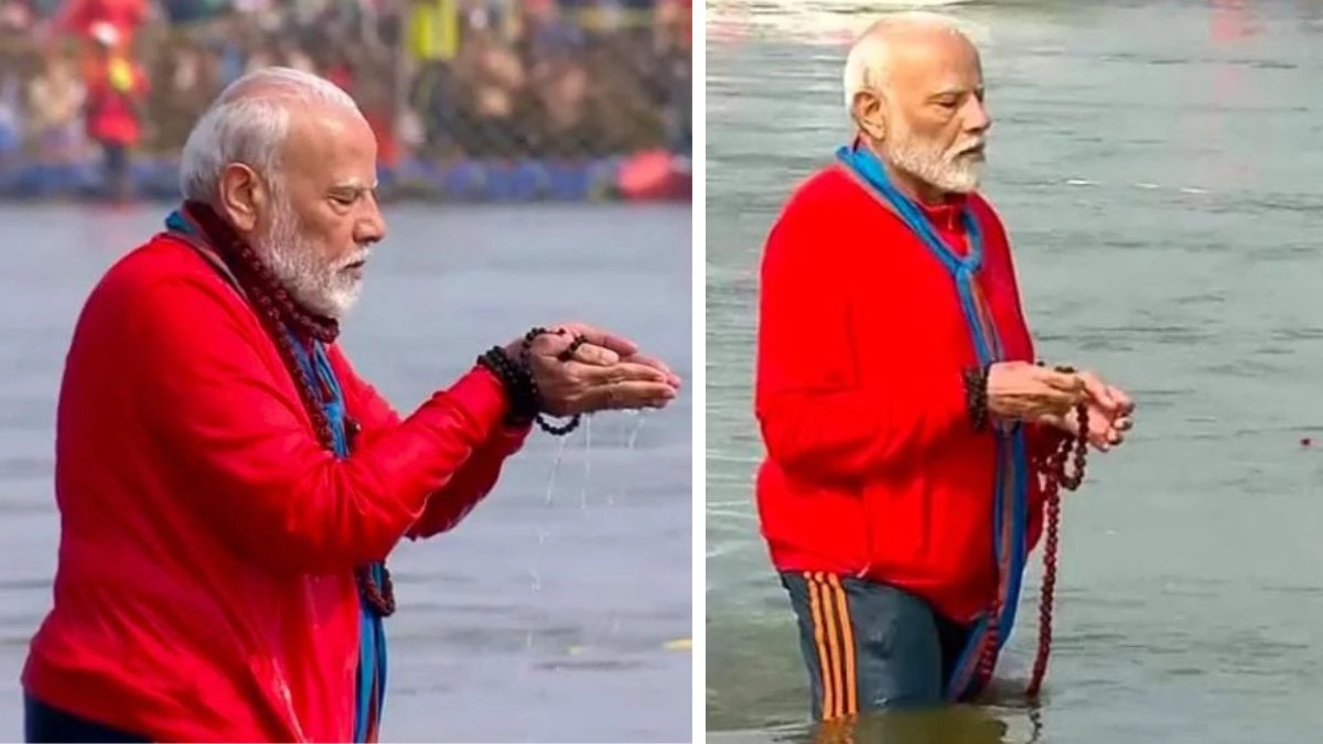 PM Modi Kumbh Snan: हाथ में रुद्राक्ष की माला, सूर्य देव को अर्घ्य… पीएम मोदी ने प्रयागराज महाकुंभ में लगाई पुण्य की डुबकी, देखिए फोटो-वीडियो