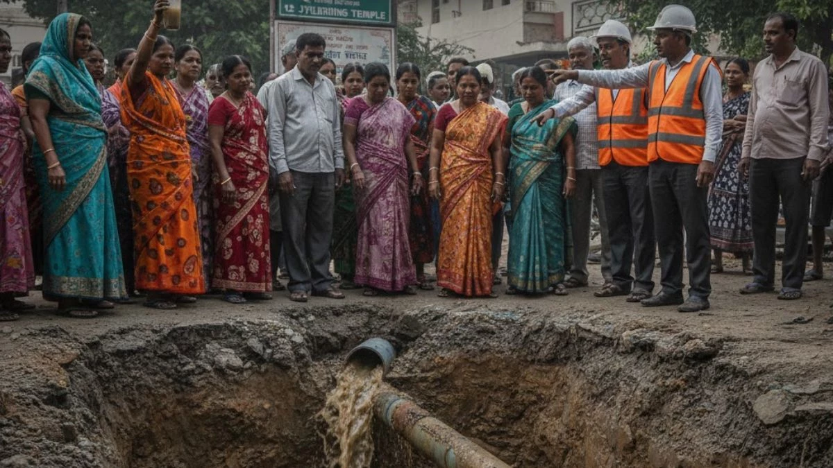 इंदौर में बड़ी लापरवाही... नर्मदा जल की लाइन में जोड़ दी ड्रेनेज, गंदे पानी से प्यास बुझा रहे थे रहवासी