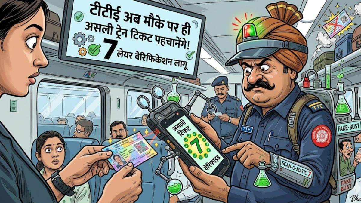 अब मौके पर ही टीटीई पहचान लेंगे असली ट्रेन टिकट है या नकली, 7-लेयर वेरिफिकेशन लागू
