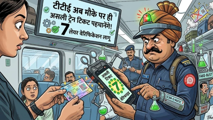 अब मौके पर ही टीटीई पहचान लेंगे असली ट्रेन टिकट है या नकली, 7-लेयर वेरिफिकेशन लागू