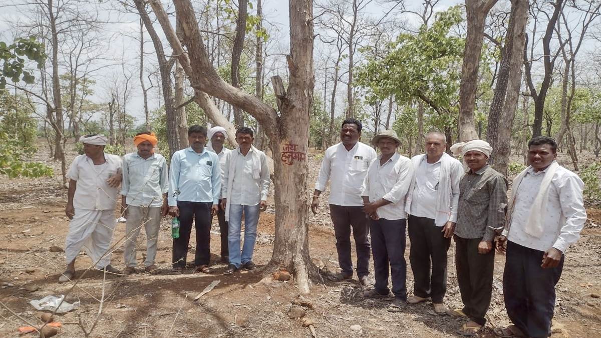 World Environment Day 2023 : बुरहानपुर जिले में जंगल में पेड़ों की पूजा कर लिखा जय हनुमान, ताकि सुरक्षित रहें