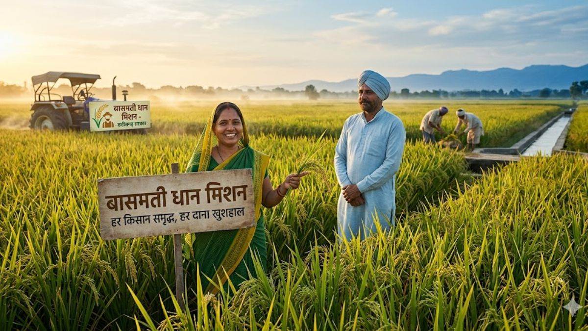 छत्तीसगढ़ में शुरू होगा 'बासमती धान मिशन', अंतरराष्ट्रीय बाजारों में महकेगा प्रदेश का चावल, बढ़ेगी किसानों की आय