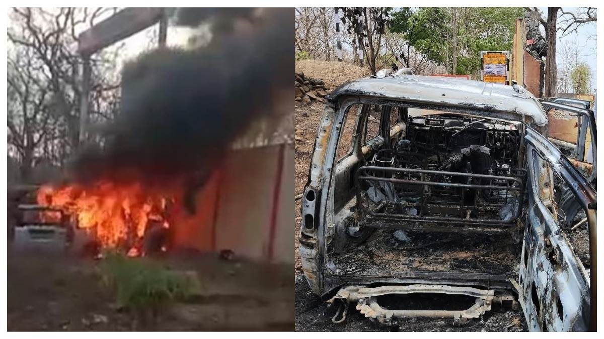 सिवनी में स्कूल दीवार से टकराई कार, गाय बचाने के प्रयास में लगी आग, ग्रामीणों ने तत्काल बाहर निकाला