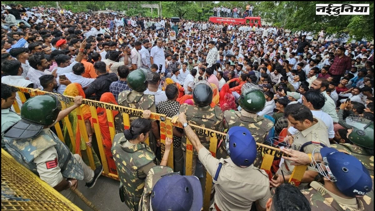 Mandsaur: करणी सेना प्रमुख के खिलाफ FIR के विरोध में दिनभर हुआ बवाल, शाम को जीवन सिंह गिरफ्तार