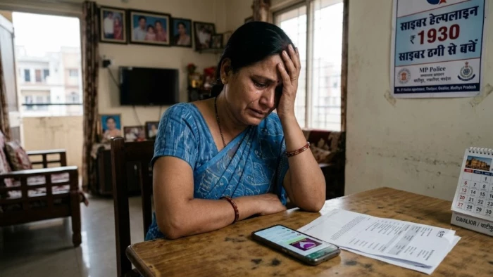 लकी ड्रॉ में 'हीरे का हार' निकलने का झांसा, शातिरों ने महिला से ठगे 1.85 लाख, ग्वालियर का मामला