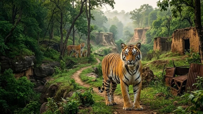 डकैत गए, बाघ आए! सतना के जंगलों में 20 टाइगरों का बसेरा, कई बाघिनों ने यहीं दिए शावकों को जन्म