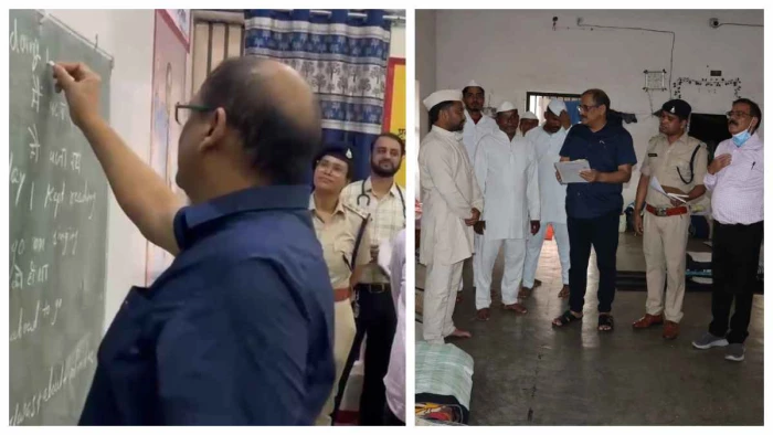 बिलासपुर जेल में डीजी हिमांशु गुप्ता बने टीचर, कैदियों को पढ़ाई अंग्रेजी, दीं कई आधुनिक सौगातें