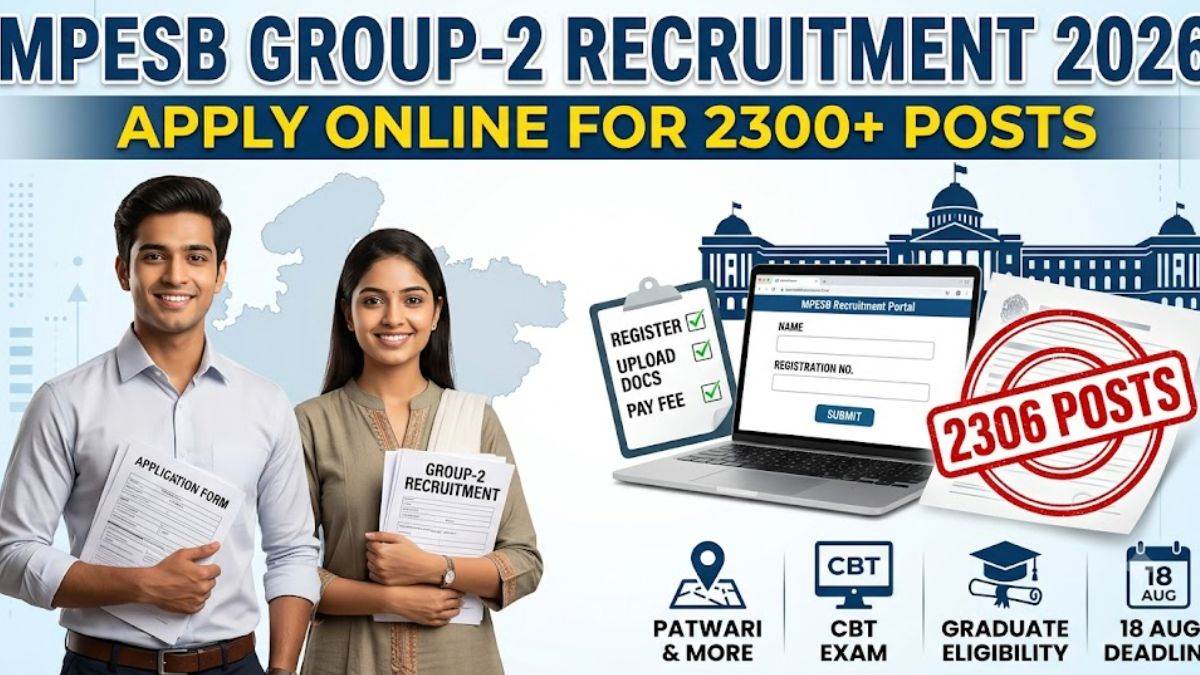 MP में 2306 सरकारी नौकरियों का सुनहरा मौका, पटवारी समेत 61 विभागों में भर्ती, ये है आवेदन की लास्ट डेट