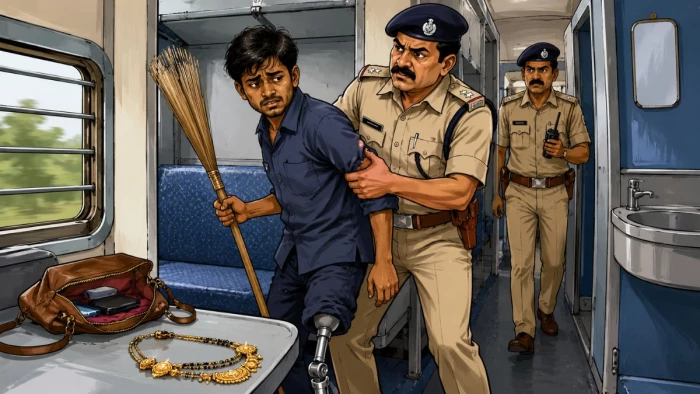 हादसे में पैर गंवाया, फिर भी नहीं छोड़ी चोरी; ट्रेन में सफाई की आड़ में उड़ाता था सामान, भोपाल जीआरपी ने पकड़ा