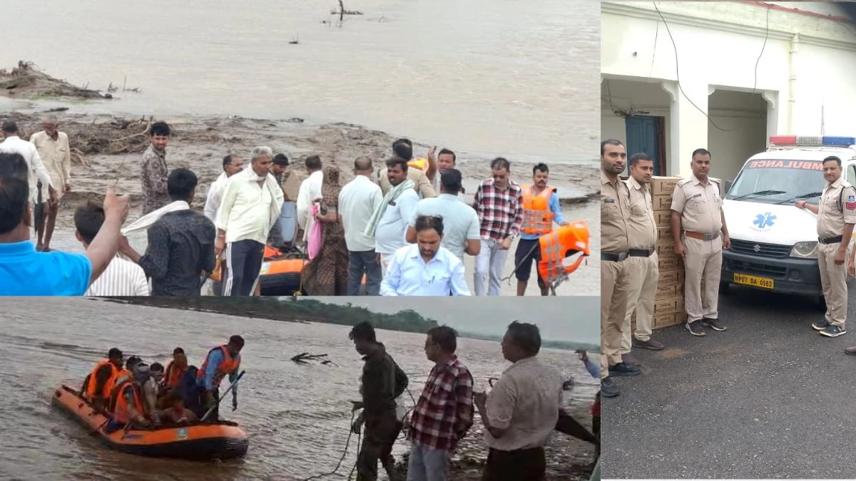 पार्वती नदी के उफान से 24 घंटे ठप रहा श्योपुर-बारां हाईवे... SDRF ने गर्भवती महिला समेत 15 ग्रामीणों का किया रेस्क्यू