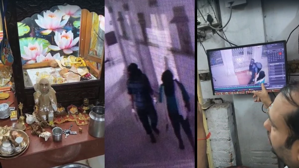 जबलपुर में अधारताल के लक्ष्मी नारायण मंदिर में मूर्ति खंडित, ताले तोड़कर दानपेटी से नकदी चुराई