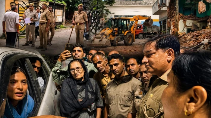 UP में मस्जिद पर चला बुलडोजर: जिला जज के फैसले के बाद बड़ा एक्शन, भारी पुलिस बल तैनात...  सांसद इकरा हसन हाउस अरेस्ट