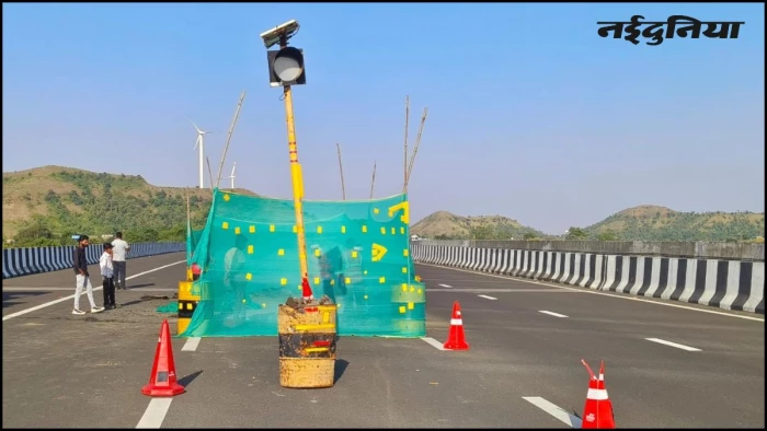 रतलाम में दिल्ली-मुंबई एक्सप्रेस-वे पर आई दरार, दो लेन बंद कर शुरू हुई मरम्मत, एक हफ्ते प्रभावित रहेगा यातायात