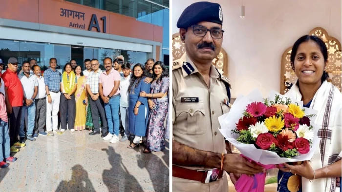 एशिया में परचम लहराकर ग्वालियर लौटीं इशिका, एयरपोर्ट से लेकर घर तक हुआ भव्य स्वागत, कहा-  यह पूरे देश का है स्वर्ण पदक