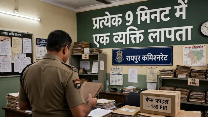 रायपुर में हर घंटे 7 लोग हो रहे लापता, 24 घंटे में 78 महिलाओं समेत 159 की गुमशुदगी, पुलिस महकमें में हड़कंप
