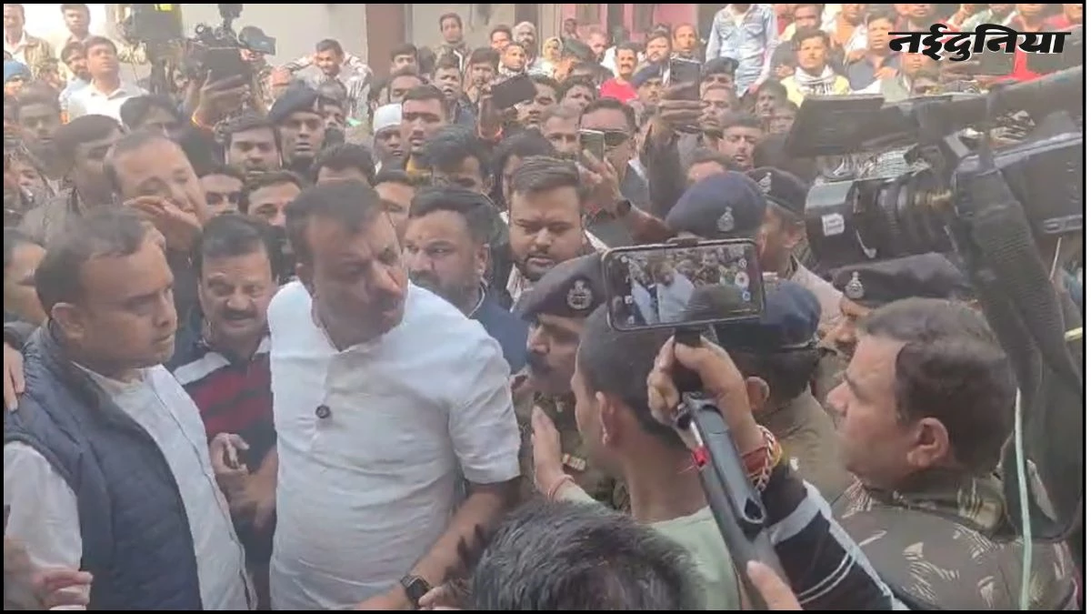 भागीरथपुरा पहुंचे कांग्रेस के 8 दिग्गज, पुलिस से हुई तीखी झड़प, जीतू पटवारी ने कहा- अपने पापों को छुपा रही है सरकार