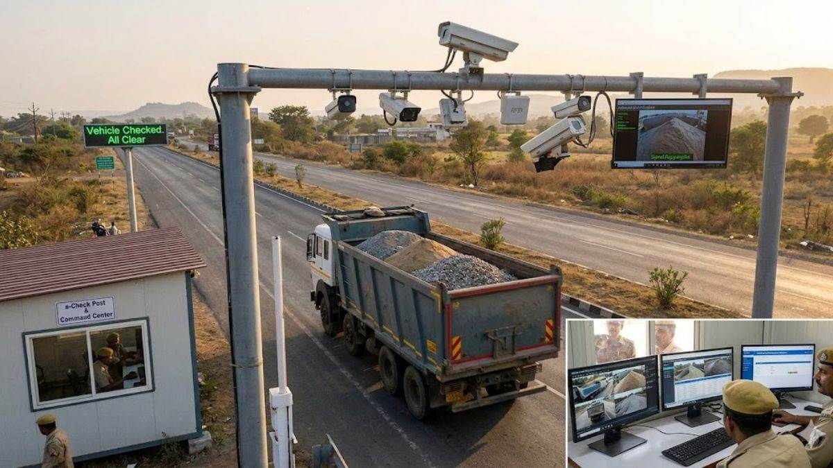 MP में अवैध खनिज परिवहन रोकने नई व्यवस्था: 40 ई-चेक पोस्ट से होगी निगरानी, गड़बड़ी पर मोबाइल पर भेजा जाएगा E-Challan