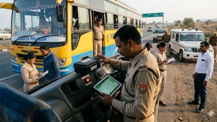 MP में बसों का सफर होगा हाईटेक: पैनिक बटन और ट्रैकिंग डिवाइस अनिवार्य, लाइव डेटा न मिलने पर कैंसिल होगा परमिट