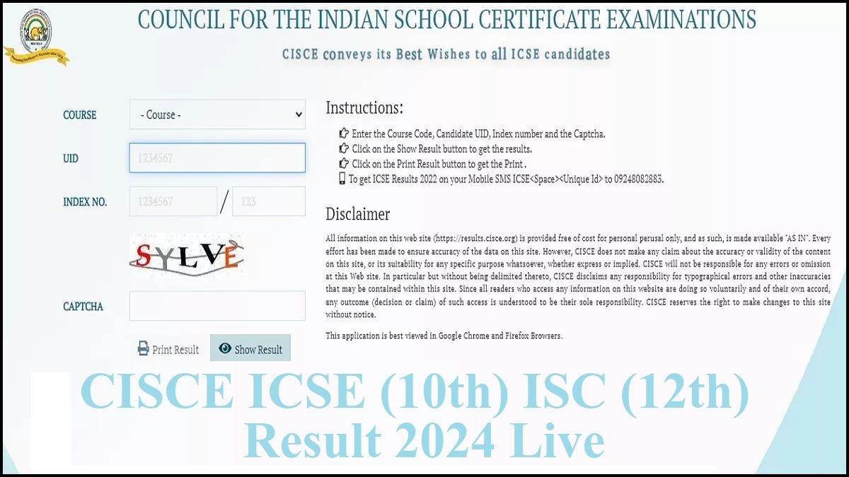 LIVE ICSE ISC Result 2024 सीआईएससीई का 10वीं और 12वीं के परीक्षा