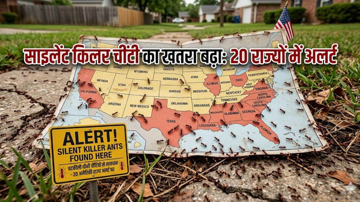 अमेरिका में चीन से आई ‘साइलेंट किलर चींटी’ का खतरा बढ़ा, 20 राज्यों में अलर्ट