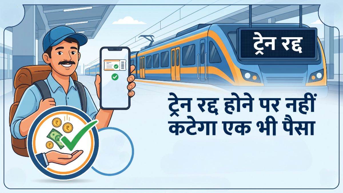 ट्रेन रद्द होने पर नहीं कटेगा एक भी पैसा, रेलवे ने तय किया एसी, स्लीपर और जनरल क्लास के लिए कैंसिलेशन शुल्क