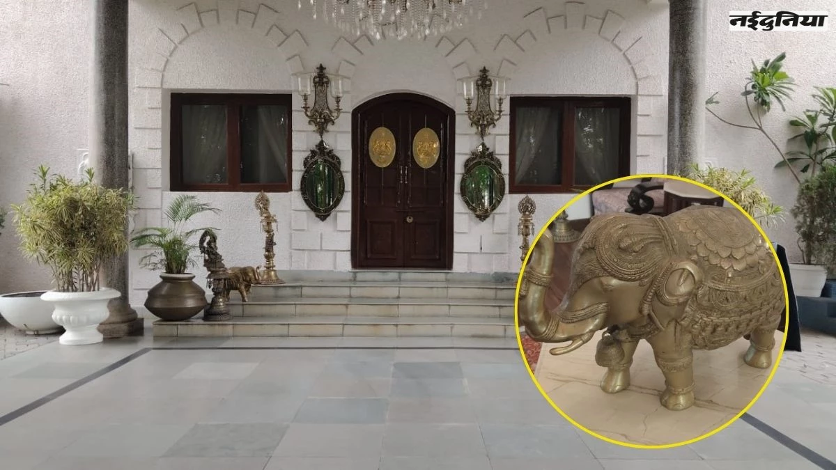 सरगुजा राजपरिवार के कोठीघर से चोरी हो गई पीतल की हाथी मूर्ति, CCTV में नजर आया चोर