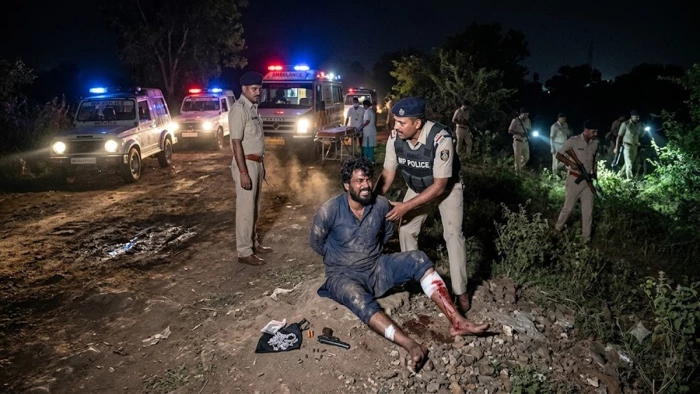 भोपाल में पुलिस मुठभेड़ में गोली से घायल चांदी लुटेरे इरानी गैंग के सदस्य, पांच बदमाशों की तलाश