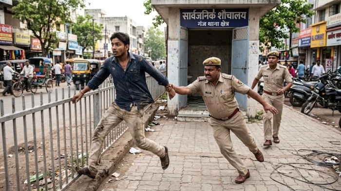 रायपुर में शौचालय ले जाते समय हेड कांस्टेबल को चकमा देकर भागा चोर, पुलिस महकमे में मचा हड़कंप