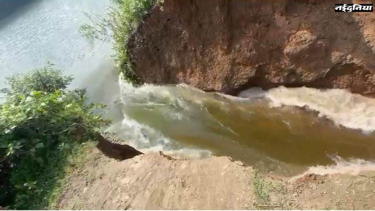 CG News: सरगुजा क्षेत्र में फिर एक बांध टूटने से मची तबाही, कई एकड़ धान की फसल नष्ट