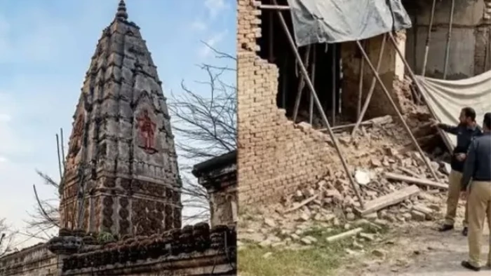 पाकिस्तान की नापाक हरकत... बारिश का बहाना बनाकर एक सदी पुराना मंदिर ढहाया, जानें कारण