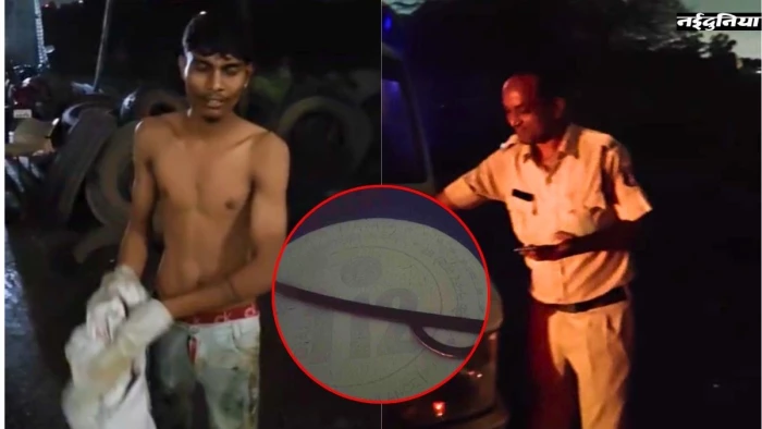 गिरफ्तार करने आए पुलिसकर्मी पर तलवार से हमला, बाल-बाल बचा आरक्षक